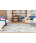 Nourison Astra Machine Washable Ivory Multicolor ASW18 5 ft. 3 in. X 7 ft. Rectangle Rug