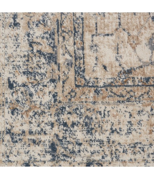 kathy ireland Home Malta Area Rug MAI11-Ivory/Blue
