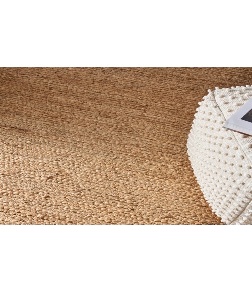 Nourison Natural Jute Bleached NJT01 4 ft. Square Rug