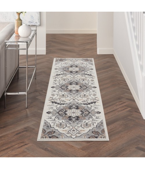 Nourison Elation Area Rug ETN09-Ivory Grey