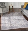 Nicole Curtis Machine Washable Series 1 Area Rug SR104 Black 4' x 6'