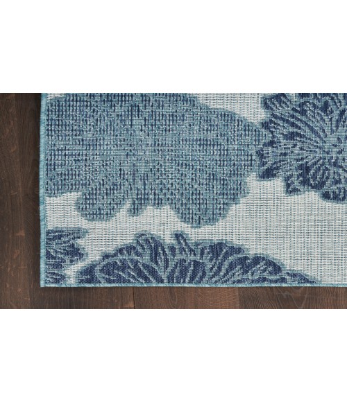 Nourison Garden Oasis Blue GOA04 8 ft. X 10 ft. Rectangle Rug