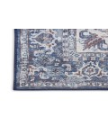 Nicole Curtis Machine Washable Series 1 Navy Ivory SR104 3 ft. X 5 ft. Rectangle Rug