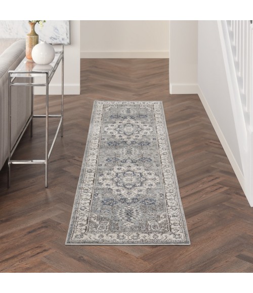 Nourison Quarry Grey/Ivory QUA07 8 ft. Rect. Rug