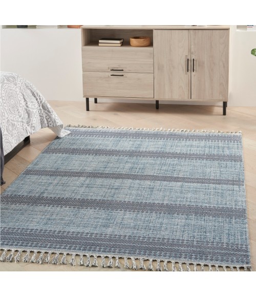 Asilah Area Rug Nourison Asilah Area Rug ASI02 Light/Blue/Charcoal 5'3" x 7'11"