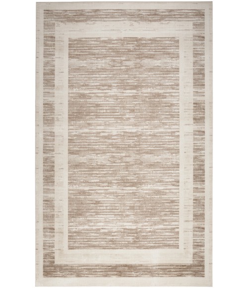 Nourison Serenity Home Mocha Ivory SRH07 5 ft. 3 in. X 7 ft. 3 in. Rectangle Rug