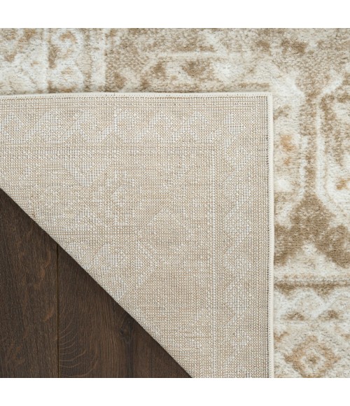 Nourison Dekor Ivory Taupe DEK01 2 ft. X 4 ft. Rect. Rug