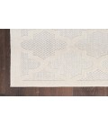 Nourison Easy Care Ivory/White NES01 2 ft. X 4 ft. Rectangle Rug