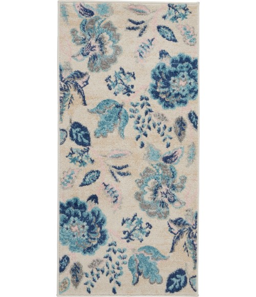 Nourison Tranquil Area Rug TRA02-Ivory/Light Blue