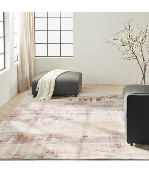 Calvin Klein Enchanting Area Rug ECH02 Grey/Rust
