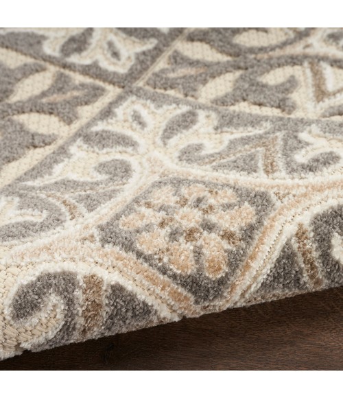 Nourison Aloha Area Rug Nourison Aloha Area Rug ALH34 Ivory Grey