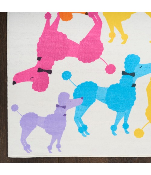 Nourison Home Imagination Ivory Multicolor Rug IMA20 6 ft. 6 in. X 9 ft. 2 in. Rectangle - Rugs Town Nourison Home Imagination Ivory Multicolor IMA20 6 ft. 6 in. X 9 ft. 2 in. Rectangle Rug