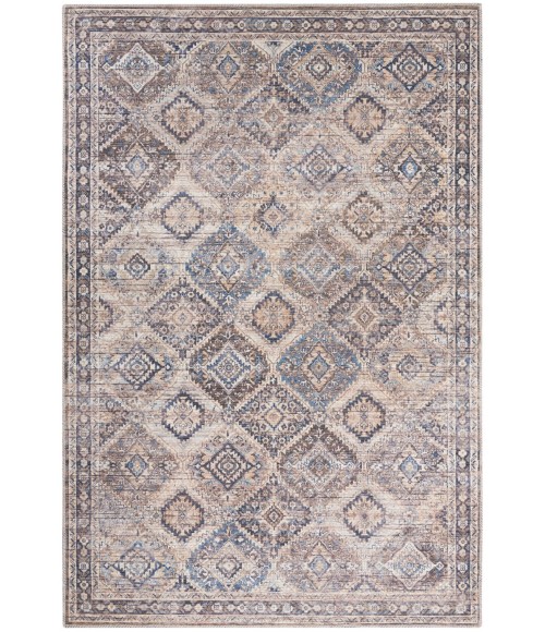 Nicole Curtis Machine Washable Series 1 Area Rug SR103 Ivory/Latte 4' x 6'