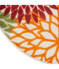 Nourison Aloha Area Rug ALH05-Red Multi Colored
