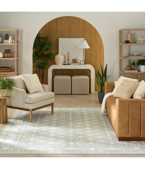 Nourison Grace Sage GCE01 5 ft. 3 in. X 7 ft. 3 in. Rect. Rug