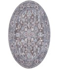 Nicole Curtis Machine Washable Series 1 Olive Ivory SR104 5 ft. 3 in. Round Rug