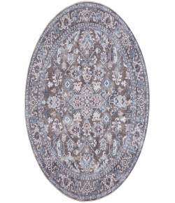 Nicole Curtis Machine Washable Series 1 Olive Ivory SR104 5 ft. 3 in. Round Rug