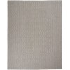 Nourison Courtyard - Cou01 Ivory Charcoal Area Rug 10 ft. X 14 ft. Rectangle