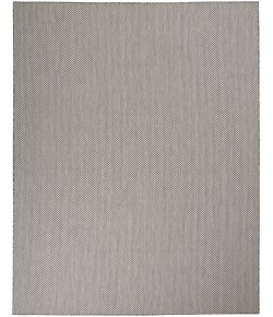 Nourison Courtyard - Cou01 Ivory Charcoal Area Rug 10 ft. X 14 ft. Rectangle
