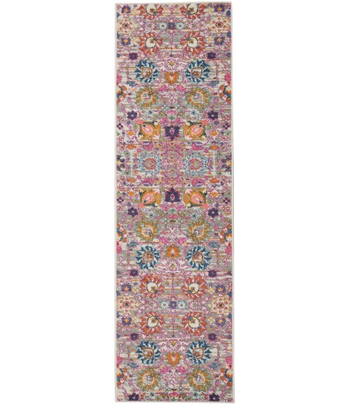 Nourison Passion Area Rug PSN01 Silver 2'2" x 10'