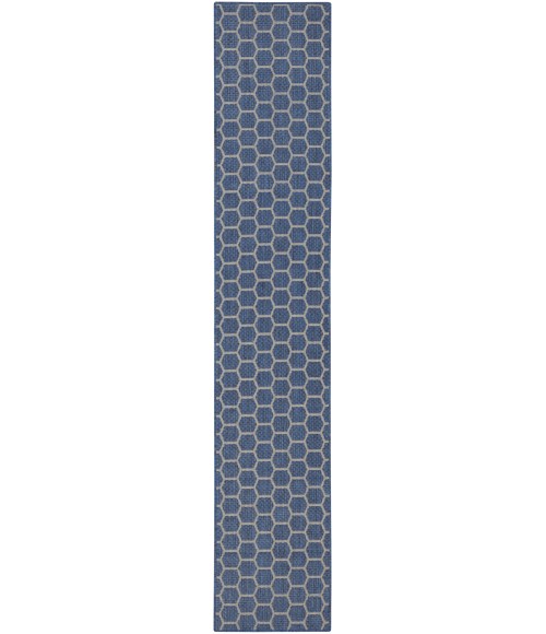 Nourison Twist Reversible Blue TWS01 10 ft. Rect. Rug