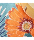 Nourison Allur Area Rug ALR06-Turquoise Multicolor