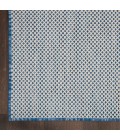 Nourison Courtyard Area Rug COU01 Ivory Blue 3' x 5'