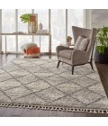 Nourison Scandinavian Shag Ivory/Grey SCN01 7 ft. 10 in. X 10 ft. 6 in. Rect. Rug