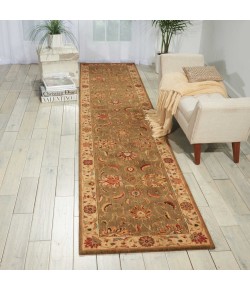 Nourison Home Living Treasures LI04 Green 2 ft. 6 in. X 12 ft. Area Rug