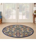 Nourison Allur Area Rug ALR03 Navy Multicolor