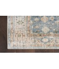Nourison Astra Machine Washable Silver Blue ASW11 4 ft. X 6 ft. Rectangle Rug