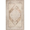 Nourison Astra Machine Washable Beige ASW11 6 ft. 7 in. X 9 ft. Rectangle Rug