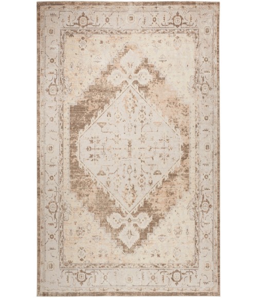 Nourison Astra Machine Washable Beige ASW11 6 ft. 7 in. X 9 ft. Rectangle Rug