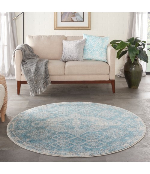 Nourison Tranquil Area Rug TRA13-Lt.Blue/Ivory