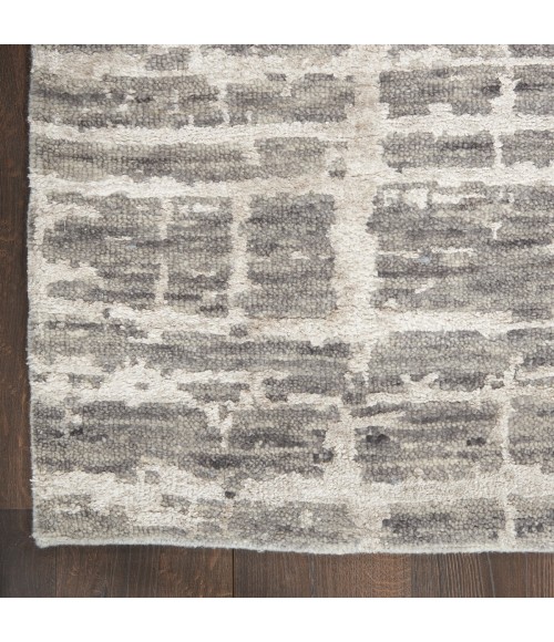 Nourison Luna Grey Silver LUN02 9 ft. X 12 ft. Rect. Rug