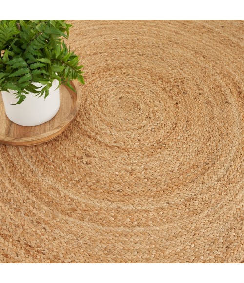 Nourison Natural Jute Natural NJT03 5 ft. X Round Rug