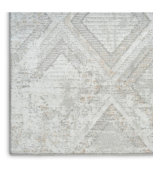 Nourison Dekor Grey DEK05 2 ft. X 4 ft. Rect. Rug