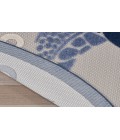 Nourison Aloha Navy Blue ALH27 7’10” Round Rug