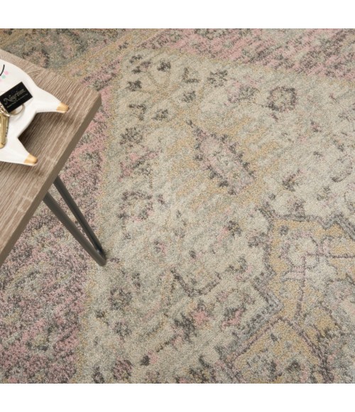 Nourison Tranquil Area Rug TRA06-Ivory/Pink