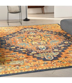 Nourison Allur - Alr04 Orange Multicolor Area Rug 7 ft. 10 X 9 ft. 10 Rectangle