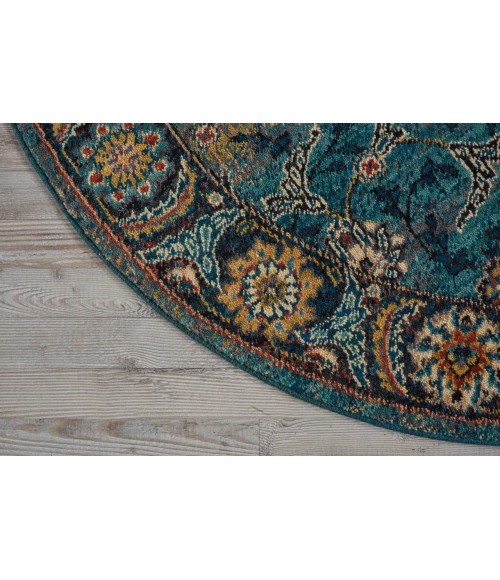 Nourison 2020 Area Rug Nourison 2020 Round Area Rug NR207-Marine