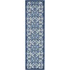 Nourison Aloha - Alh21 Grey Blue Area Rug 2 ft. 3 X 10 ft. Rectangle