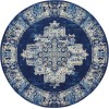 Nourison Grafix - Grf14 Navy Blue Area Rug 8 ft. X Round