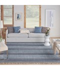Nourison Asilah Area Rug ASI02 Light/Blue/Charcoal 9' x 12'2"