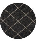 Nourison Brisbane Round Area Rug BRI03-Charcoal