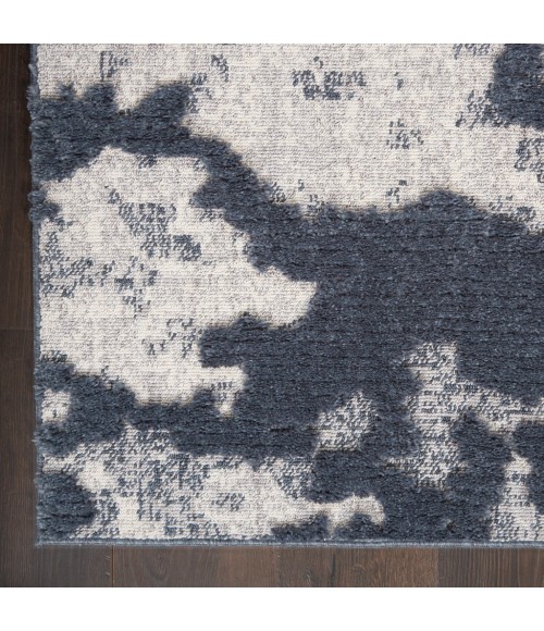 Nourison TEXTURED CONTEMPORARY Area Rug Nourison Textured Contemporary Area Rug TEC01-Blue/Grey