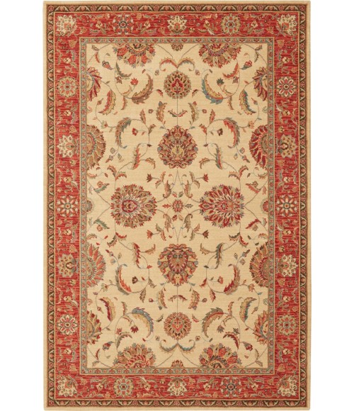 Nourison Living Treasures Area Rug LI04-Ivory/Red