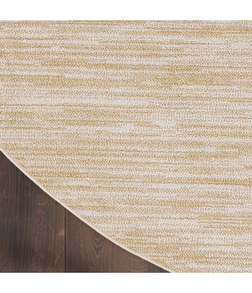 Nourison Home Nourison Essentials Ivory Gold NRE01 6 ft. Round Rug