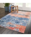 kathy ireland Home Safari Dreams Area Rug KI374-Blue/Brick