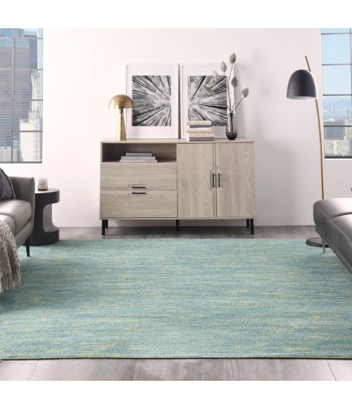 Nourison ESSENTIALS Area Rug Nourison Essentials Blue Green Area Rug NRE01-Blue Green